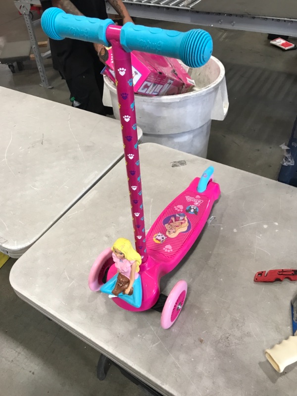 Photo 2 of Dimensions 3D Barbie Self Balancing Scooter ACTSCOT-479BB | Toddler Scooter & Kids Scooter, 3 Wheel Platform, Foot Activated Brake, 75 lbs Weight Limit, for Ages 3 and Up
