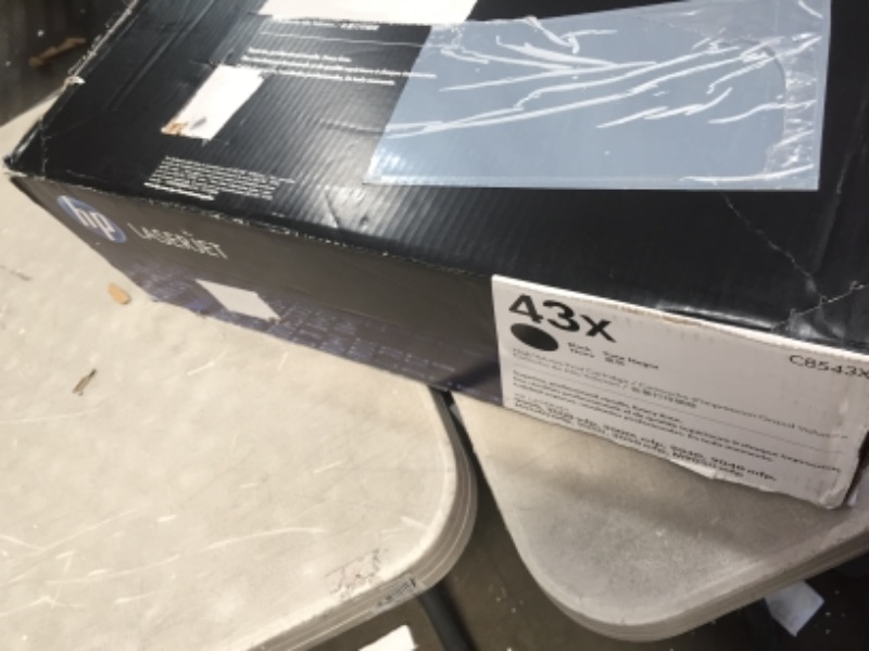 Photo 1 of HP 43X Black High Yield Toner Cartridge