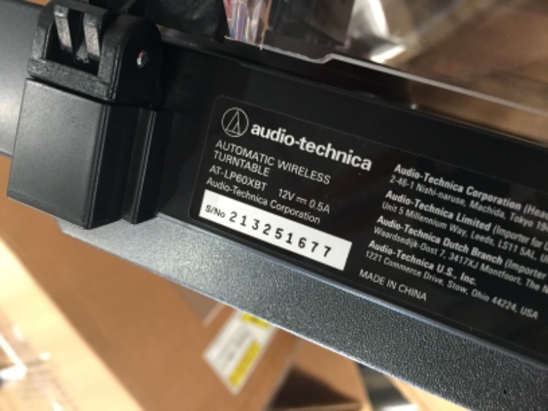 Photo 5 of Audio-Technica at-LP60XBT-BK Fully Automatic Belt-Drive Bluetooth Stereo Turntable, Black
