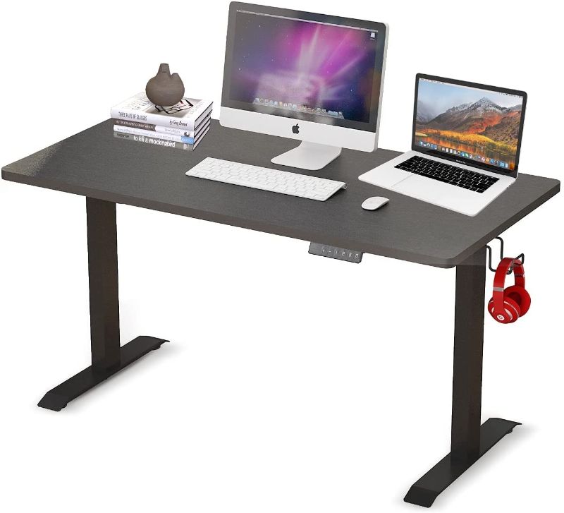 Photo 1 of Electric Standing Desk 48 x 24 inch- MPETAPT Adjustable Height Electric Computer Stand Up Desk, Full Sit Stand for Home and Office Table (48'', Black)
