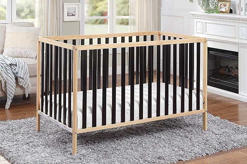 Photo 1 of Baby Cache Deux Remi Island 3-in-1 Convertible Crib (Do Re Me) Natural & Black
