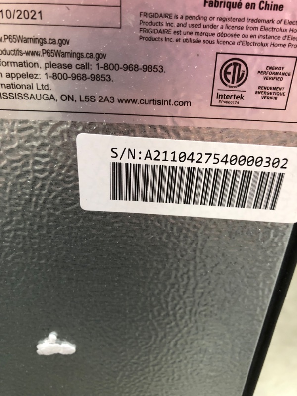 Photo 2 of **MISSING DOOR**Frigidaire EFMIS155 Beverage Center-126 Cans-Full Stainless Steel, 126-CAN, Stainless
