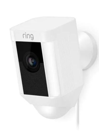 Photo 1 of Ring
Refurbished Spot Light Cam Wired Outdoor Rectangle Security Camera in White