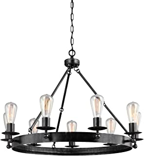 Photo 1 of (BROKEN INNER LIGHT CASING)
Sea Gull Lighting 3110209-846 Ravenwood Manor Nine-Light Chandelier Hanging Modern Fixture, Stardust Finish