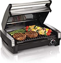 Photo 1 of (DAMAGED BOTTOM)
Hamilton Beach Electric Indoor Searing Grill Removable Easy-To-Clean Nonstick Plate, 6-Serving, Extra-Large Drip Tray, Stainless Steel (25360)