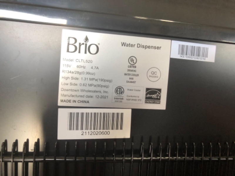 Photo 2 of (LOOSE SIDE JOINTS)
Brio Limited Edition Top Loading Water Cooler Dispenser