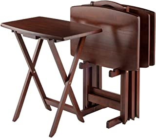 Photo 1 of (SCRATCHED)
Winsome 94517 5pc Tv Table, Angle Shaped Tables With Stand-walnut