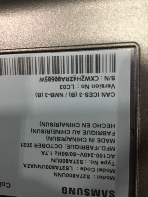 Photo 4 of Samsung S80A Computer Monitor, 27 Inch 4K Monitor, Vertical Monitor, USB C Monitor, HDR10 (1 Billion Colors), Built-in Speakers (LS27A800UNNXZA)
