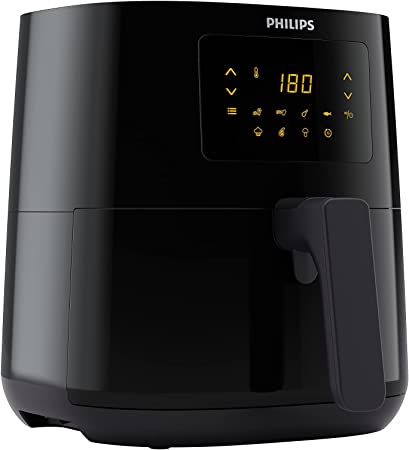 Photo 1 of Philips Essential 6 in 1 Airfryer Compact 1.8lb/4.1L Capacity Digital Airfryer with Rapid Air Technology, Easy Clean Basket, Black- HD9252/91