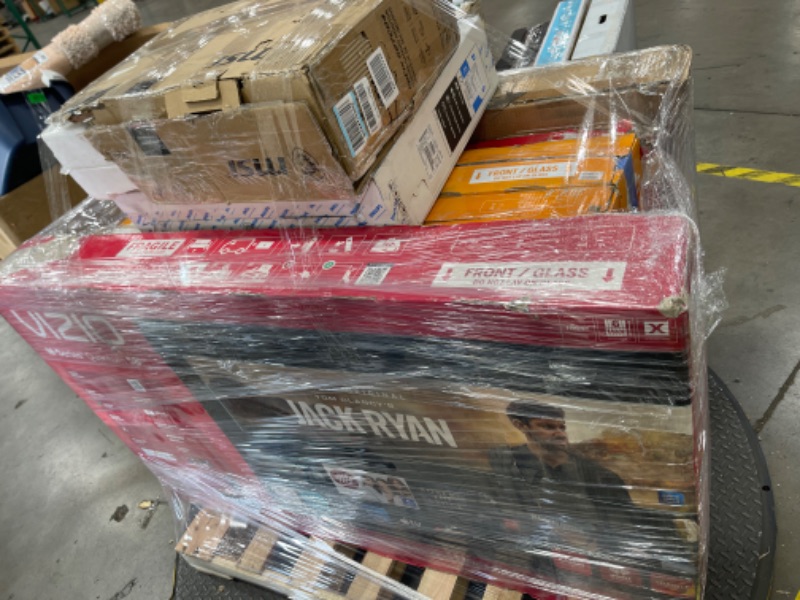 Photo 1 of PALLET OF 7 BROKEN TVS AND MONITORS**SOLD AS IS**NONREFUNDABLE 