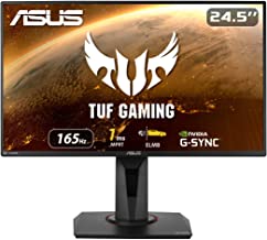Photo 1 of ASUS TUF Gaming VG259QR 24.5” Gaming Monitor, 1080P Full HD, 165Hz (Supports 144Hz), 1ms, Extreme Low Motion Blur, G-SYNC Compatible ready, Eye Care, DisplayPort HDMI, Shadow Boost, Height Adjustable ** NO DISPLAYPORT CABLE***
