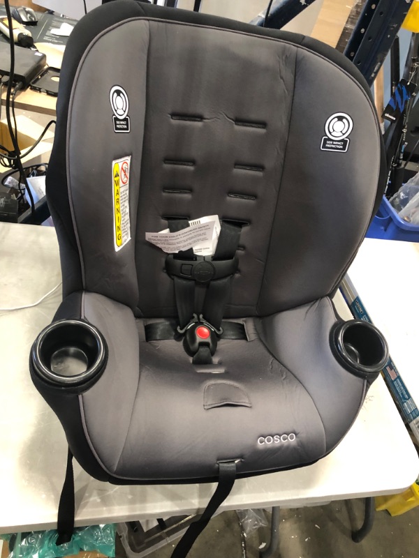 Photo 2 of Cosco Onlook 2-in-1 Convertible Car Seat, Rear-Facing 5-40 Pounds and Forward-Facing 22-40 Pounds and up to 43 Inches, Black Arrows
