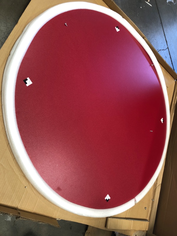 Photo 1 of **MISSING LEGS**TABLE TOP ONLY**Flash Furniture 48'' Round Red Thermal Laminate Activity Table - Standard Height Adjustable Legs
