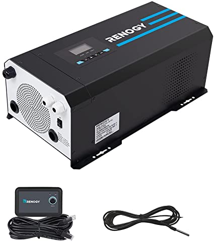 Photo 1 of Renogy 3000w Pure Sine Wave Inverter Charger 12V DC to 120V AC Surge 9000w Off-Grid Solar Inverter Charger for RV Boat Home w/ LCD Display, Auto Transfer Switch, Compatible with Lithium Battery