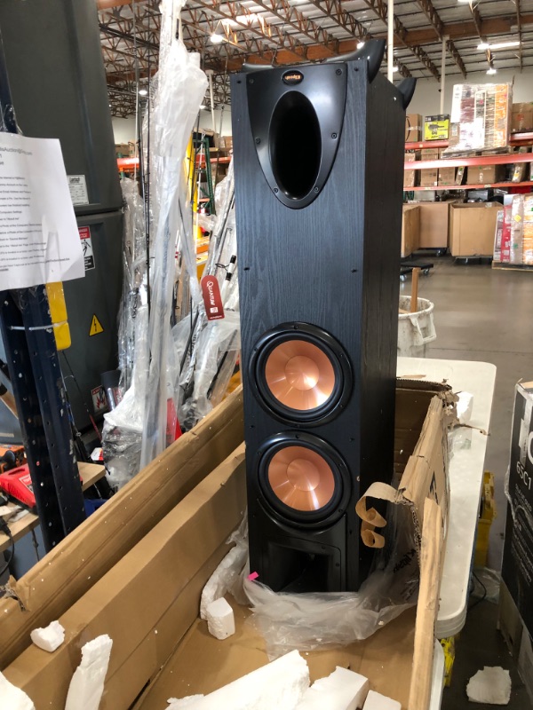 Photo 2 of Klipsch Synergy Black Label F-300 Floorstanding Speaker with Proprietary Horn Technology, Dual 8” High-Output Woofers, with Room-Filling Sound in Black