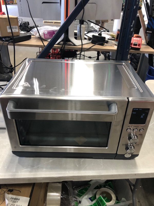 Photo 2 of GE Convection Toaster Oven | Quartz Heating Technology | Large Capacity Toaster Oven Complete With 7 Cook Modes & Oven Accessories | Countertop Kitchen Essentials | 1500 Watts | Stainless Steel