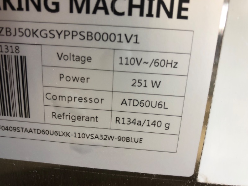 Photo 10 of VEVOR 110V Commercial Ice Maker 80-90LBS/24H, 33LBS Storage Bin, Clear Cube, Advanced LCD Panel, Auto Operation, Blue Light, Fully Upgrade, Include Electric Water Drain Pump/Water Filter/ 2 Scoops