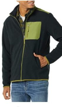 Photo 1 of Amazon Essentials Men's Full-Zip Polar Fleece Jacket MEDIUM
