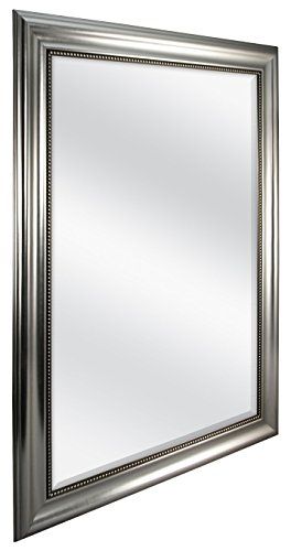 Photo 1 of **DAMAGED** Decorative 30.25-Inch X 42.25-Inch Large Wall Mirror in Silver
