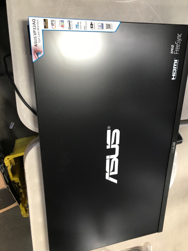 Photo 2 of ASUS 31.5" 1440P Monitor (VP32AQ) - QHD (2560 X 1440), IPS, 100% SRGB, HDR10, 75Hz, Speakers, Adaptive-Sync/FreeSync, Low Blue Light, Eye Care, VESA M
