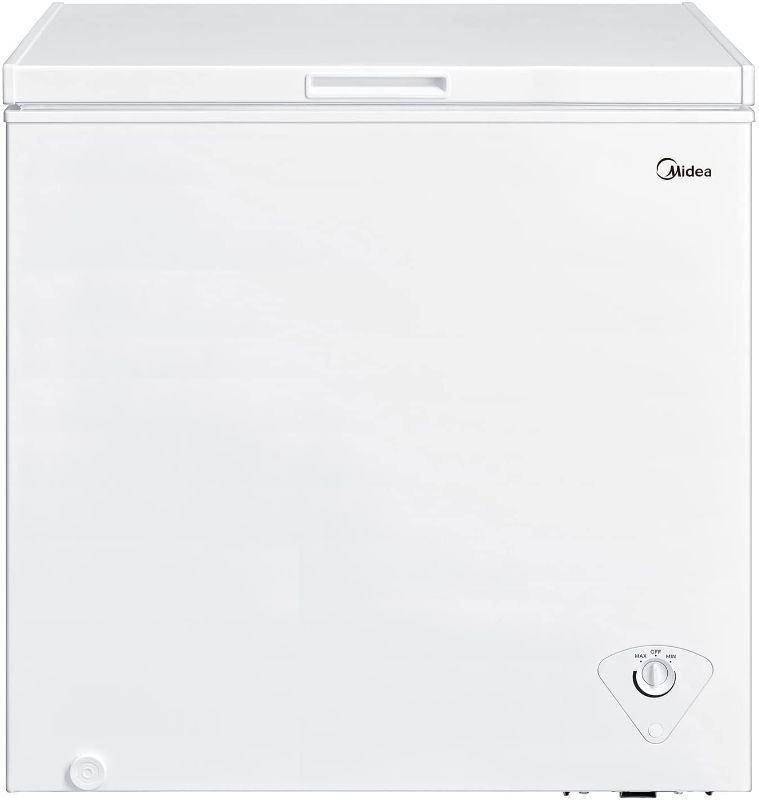 Photo 1 of **DAMAGED* Midea MRC070S0AWW Chest Freezer, 7.0 Cubic Feet, White
