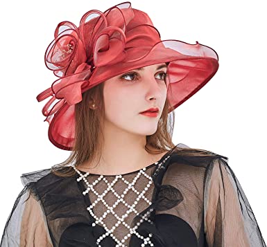 Photo 1 of Bellady Organza Kentucky Derby Hat,Tea Party Hats for Women,Fancy Church Hats Wedding Dress Hat
