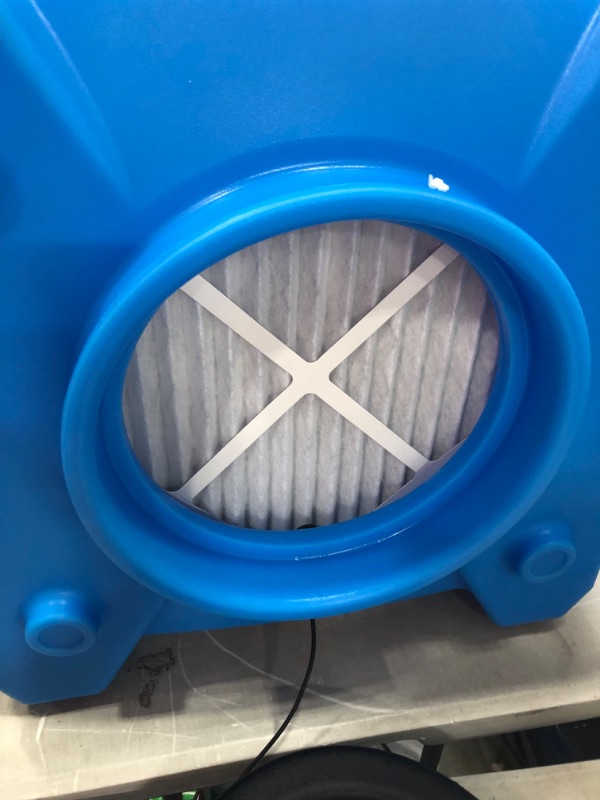 Photo 7 of BlueDri BD-AS-550-BL Negative Machine Airbourne Cleaner HEPA Scrubber Water Damage Restoration Equipment Air Purifier, Blue