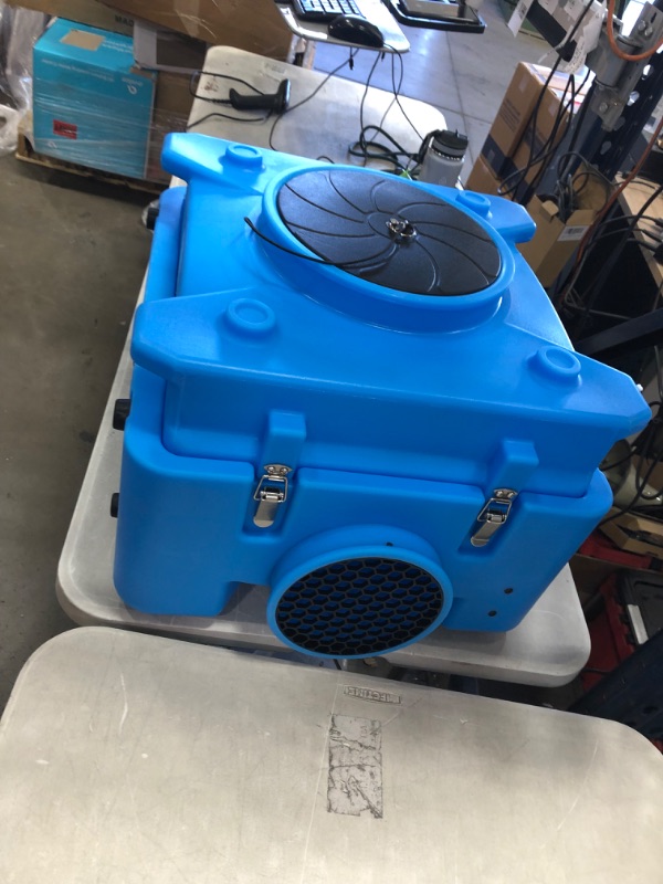 Photo 2 of BlueDri BD-AS-550-BL Negative Machine Airbourne Cleaner HEPA Scrubber Water Damage Restoration Equipment Air Purifier, Blue