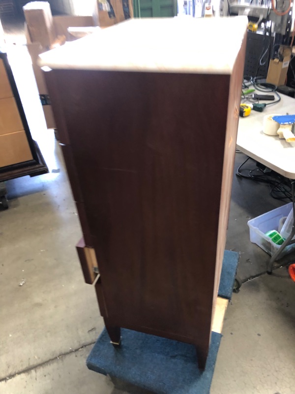 Photo 1 of 5 drawer dresser 16" L 24" W 45.5"H 