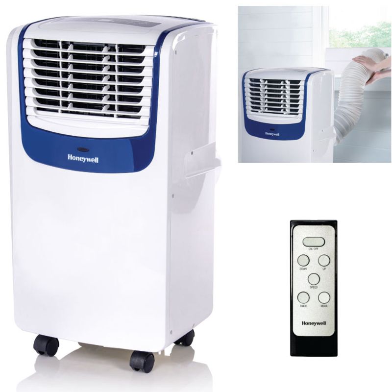 Photo 1 of Honeywell 8,000 BTU Compact Portable Air Conditioner, Dehumidifier & Fan - White & Blue, MO08CESWB6