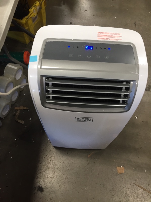 Photo 1 of BLACK+DECKER 14,000 BTU Portable Air Conditioner with Remote Control, White