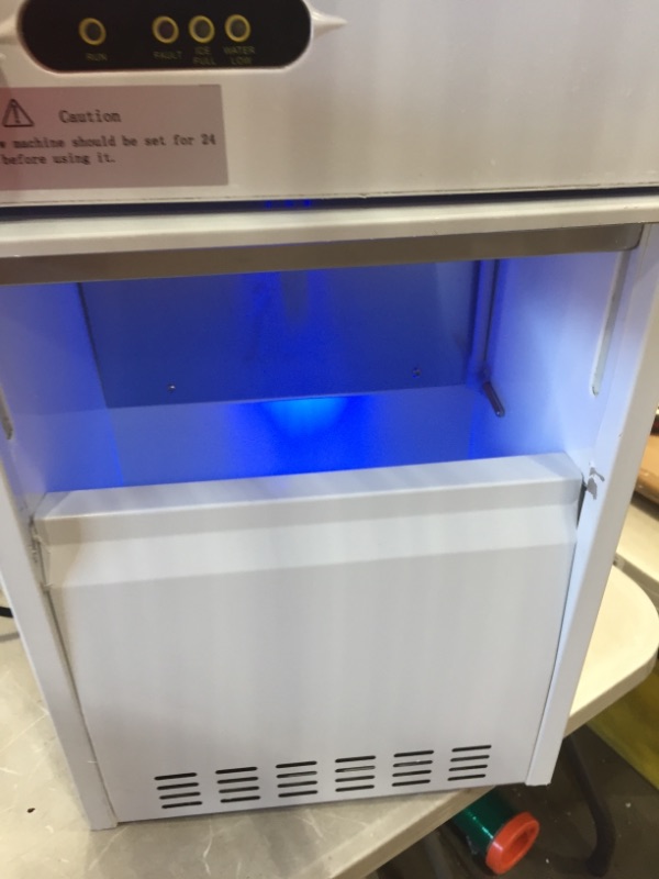 Photo 3 of VEVOR 110V Commercial Snowflake Ice Maker 44LBS/24H, ETL Approved, Food Grade Stainless Steel Construction, Automatic Operation, Freeatanding, Water Filter and Spoon, Perfect for Seafood Restaurant
