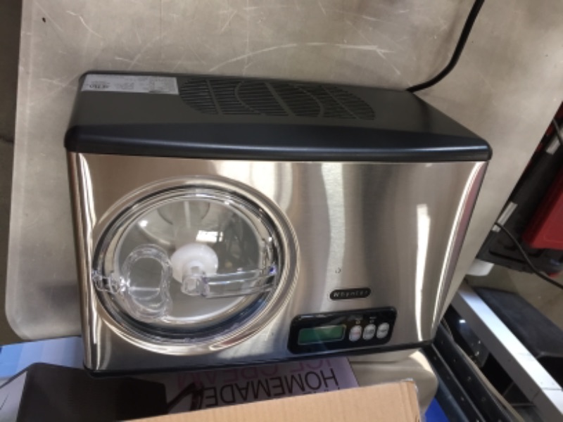 Photo 2 of Whynter 1.6 Qt. Stainless Steel Electric Ice Cream Maker with Built-In Timer