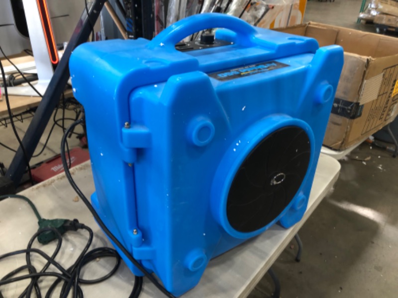 Photo 4 of (NOT FUNCTIONAL)
BlueDri BD-AS-550-BL Negative Machine Airbourne Cleaner HEPA Scrubber Water Damage Restoration Equipment Air Purifier, Blue
