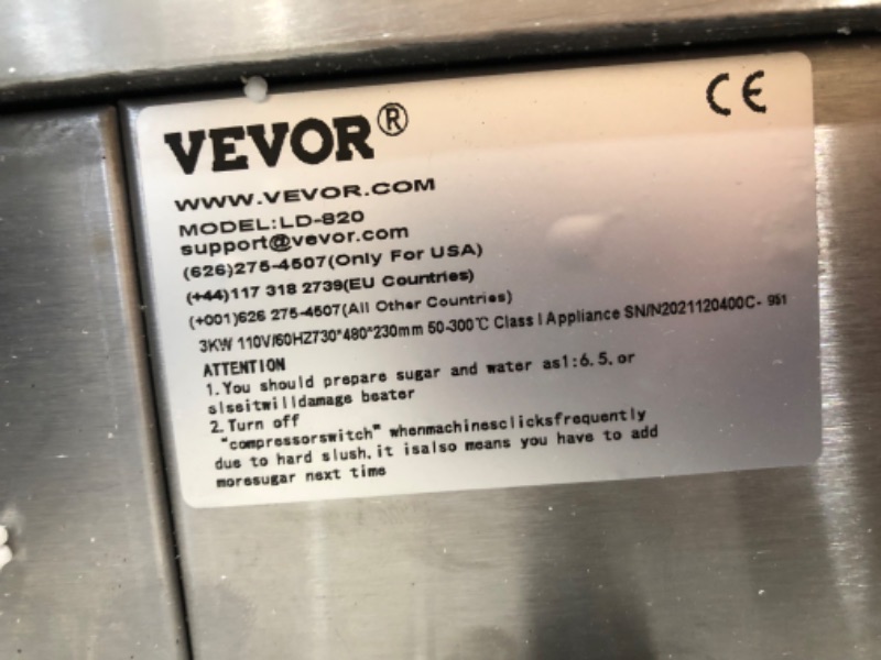 Photo 7 of (DENTED)
VBENLEM 30" Commercial Electric Griddle 110V 3000W Electric Countertop Griddle Non-Stick Restaurant Teppanyaki Flat Top Grill Stainless Steel Adjustable Temperature Control 122°F-572°F
