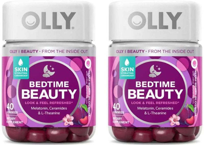 Photo 1 of * Nonrefundable* Olly Bedtime Beauty Sleep Gummy! 40 Gummies Plum Berry Flavor! Formulated with Ceramides, Melatonin and L-Theanine!! Supports Sleep and Relaxation! Look and Feel Refreshed! Choose Your Pack! 
(2 Pack) Exp. 07/2022
