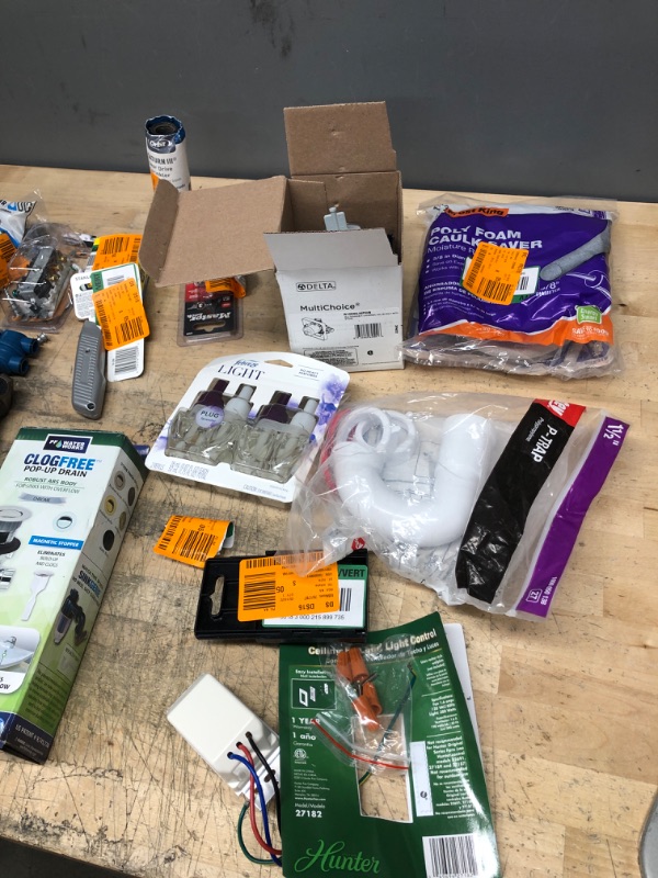 Photo 4 of *no returns and non refundable* bundle of misc small tools, plumbing and home goods plus accessories including pop up drain, caulk saver, studsensor, gear and more.