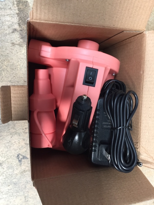 Photo 2 of AirMyFun Electric Air Pump, Fast Inflation and Deflation for Inflatable Cushions, Pool Float, Air Mattress, Portable Travel Pumps and Indoor Use
