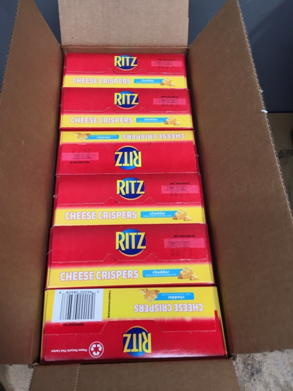 Photo 2 of **EXPIRES MAY 2022** Ritz Crispers Cheddar Chips, Cheese, 6 Count (Pack of 1)
