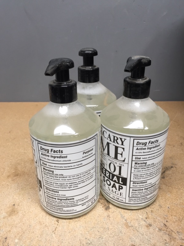 Photo 2 of **EXPIRED 2021** 21.5 oz. Lavender Sage Home Apothecary Antibacterial Hand Soap Lavender Sage (3-Pack) NON REFUNDABLE 
