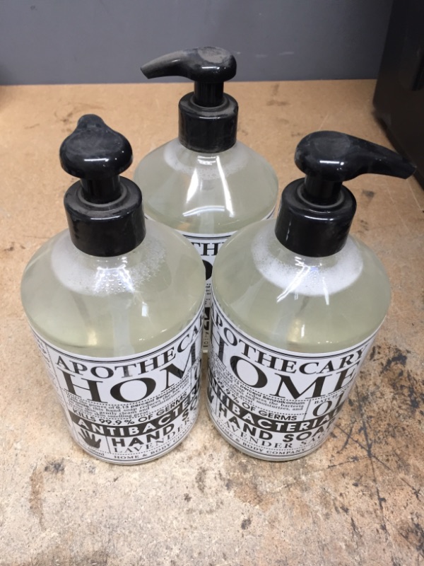 Photo 2 of **EXPIRED 2021** 21.5 oz. Lavender Sage Home Apothecary Antibacterial Hand Soap Lavender Sage (3-Pack) NON REFUNDABLE 
