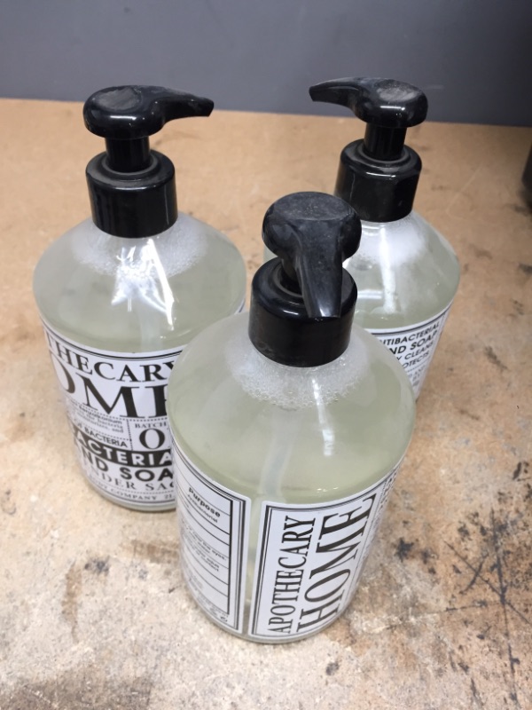 Photo 2 of **EXPIRED 2021** 21.5 oz. Lavender Sage Home Apothecary Antibacterial Hand Soap Lavender Sage (3-Pack) NON REFUNDABLE 
