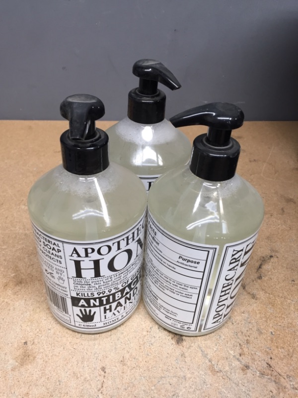 Photo 2 of **EXPIRED 2021** 21.5 oz. Lavender Sage Home Apothecary Antibacterial Hand Soap Lavender Sage (3-Pack) NON REFUNDABLE 
