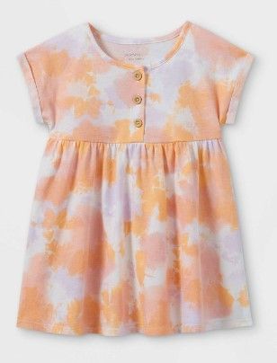 Photo 1 of Grayson Mini Toddler Girls' Tie-Dye Henley Knit Dress - Pink
3 PACK