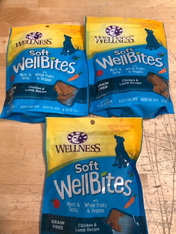 Photo 2 of  Exp. July 25, 2022 -   NO REFUNDS *** Wellness Rewarding Life Soft & Chewy Dog Treats
3 pack 