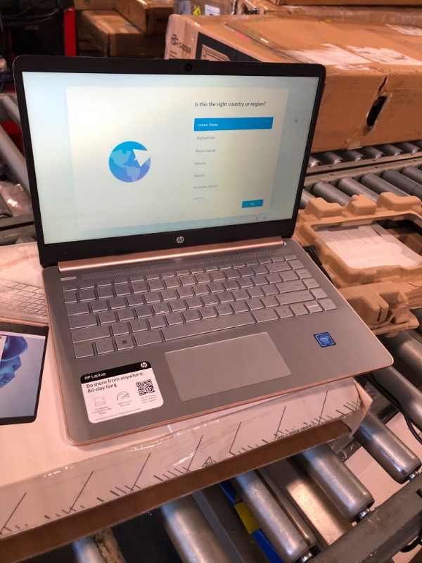 Photo 1 of ***Missing 32GB USB**** HP 2022 Stream 14" HD BrightView Laptop, Intel Celeron N4120, 16GB RAM, 64GB SSD, Intel HD Graphics, 720p Webcam, 1 Year Office 365, Win 11