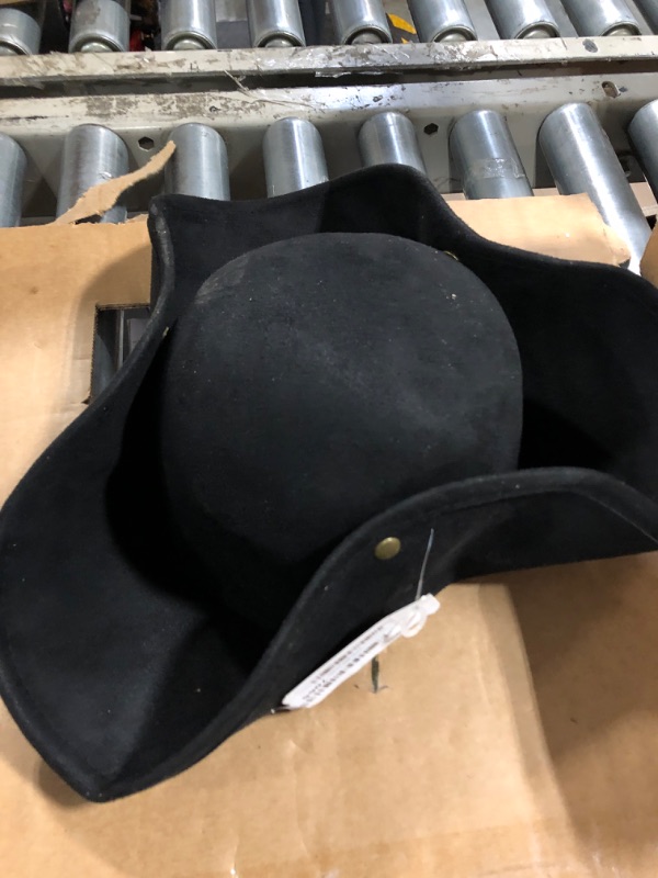 Photo 2 of ** dirty*** HOMELEX Pirate Hat for Women & Men Colonial Tricorn Halloween Adult Revolutionary war Costume Accessory