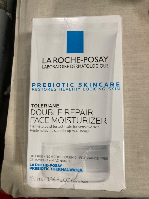 Photo 2 of La Roche-Posay Toleriane Double Repair Face Moisturizer | Daily Moisturizer Face Cream with Ceramide and Niacinamide for All Skin Types | Oil Free | Fragrance Free 3.38 Fl Oz (Pack of 1) Non SPF