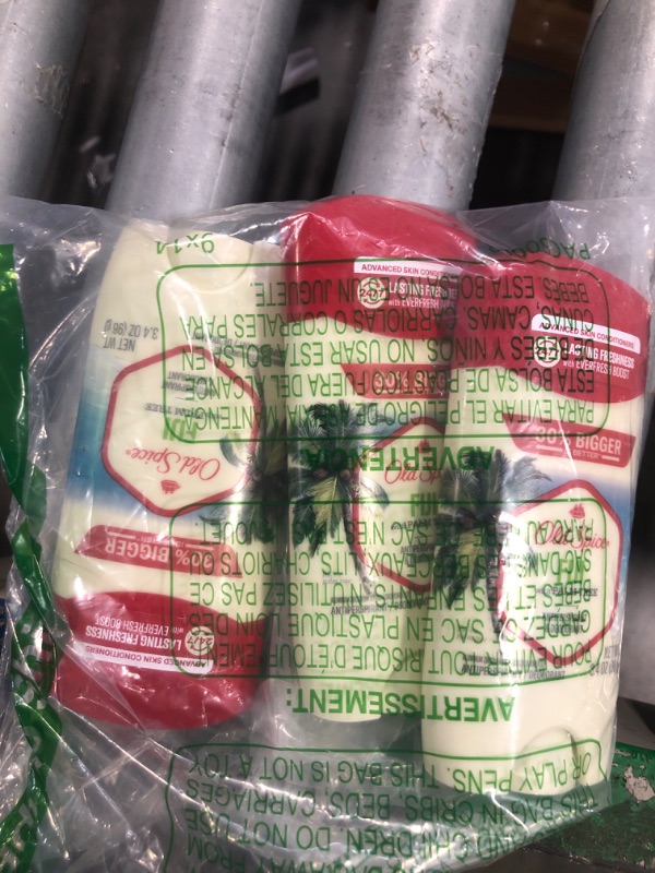 Photo 1 of Old Spice Men's Antiperspirant & Deodorant, 24/7 Lasting Freshness, Advanced Sweat & Odor Protection with Skin Conditioners, Invisible Solid, Fiji with Palm Tree Scent, 3.4 oz (Pack of 3)