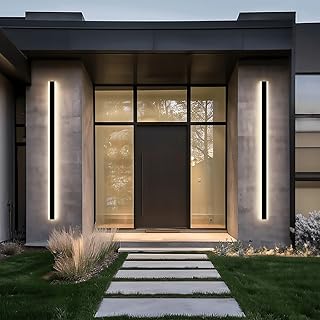 Photo 1 of ??? ???????? Haylen | Long Outdoor LED Wall Lights, Dimmable with Remote 3000K-6000K, Modern Long Strip Exterior Light Fixture, Waterproof IP65 Outdoor Wall Sconce 32W, 1-Pack (Black, 31")
Options:
8 sizes8 sizes
